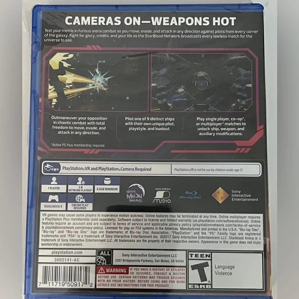 NWT PlayStation 4 Starblood Arena Video Game - PS4 Starblood